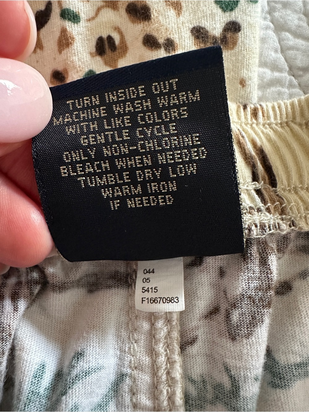 VTG Nick & Nora Cowboy Pajama Pants Kurt Cobain M - Picture 5 of 5